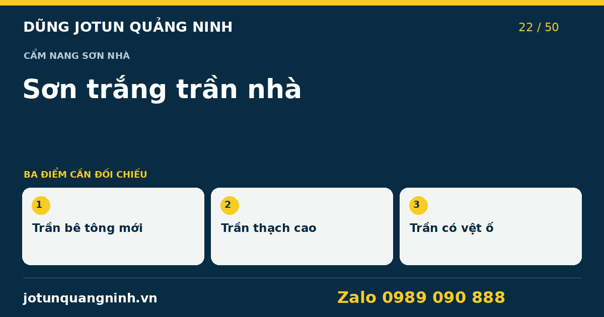 Mua sơn trắng trần tại Quảng Ninh: tránh nhầm sơn lót — bảng đối chiếu