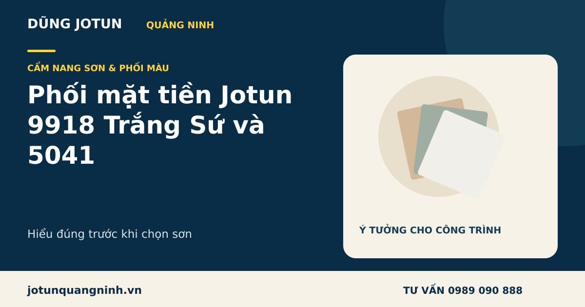 Nhà Trắng Vẫn Sang! Phối Jotun 9918 Trắng Sứ + 5041 Cho Mặt Tiền
